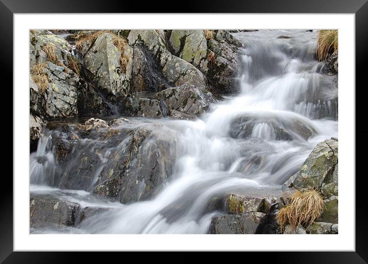Kirkstone Waterfall 07 Framed Mounted Print by Iain McGillivray