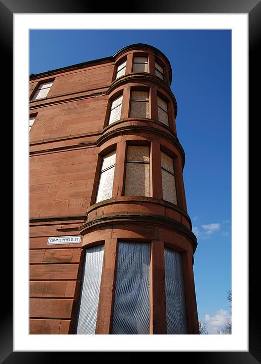 Tenement Block Framed Mounted Print by Iain McGillivray