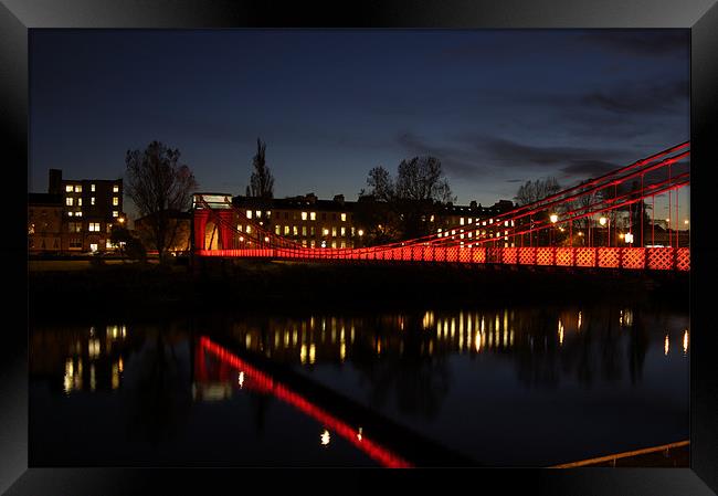 South Portland Street Bridge Framed Print by Iain McGillivray