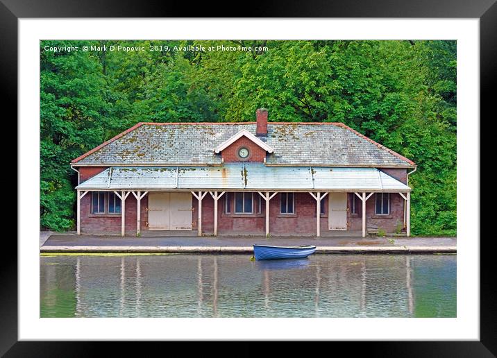 The Old Boat House Framed Mounted Print by Mark D Popovic