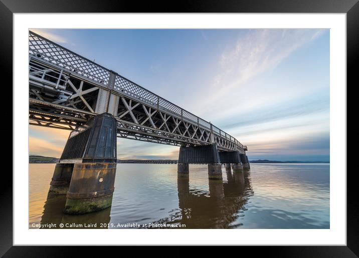 Tay Rail Bridge at Dundee Framed Mounted Print by Callum Laird