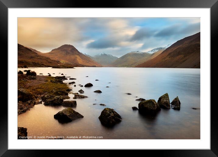 Wastwater, Lake District National Park Framed Mounted Print by Justin Foulkes