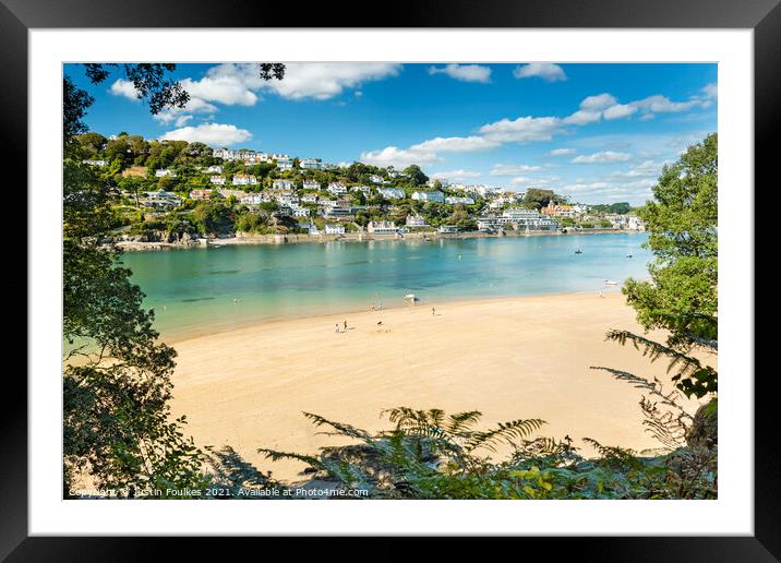 Mill Bay, Salcombe, South Devon Framed Mounted Print by Justin Foulkes