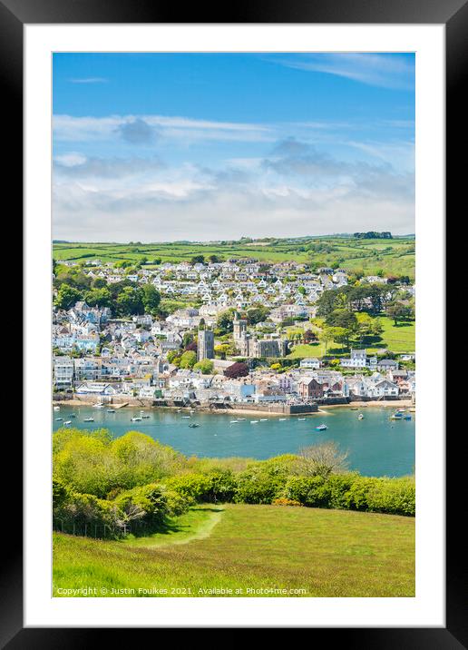 Fowey, South Cornwall Framed Mounted Print by Justin Foulkes