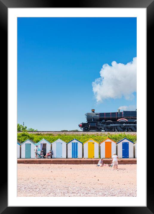 Dartmouth Steam Railway at Goodrington, Paignton Framed Mounted Print by Justin Foulkes