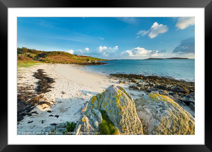Tresco, Isles of Scilly Framed Mounted Print by Justin Foulkes