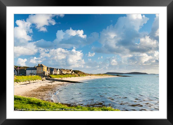 New Grimsby, Tresco, Isles of Scilly  Framed Mounted Print by Justin Foulkes