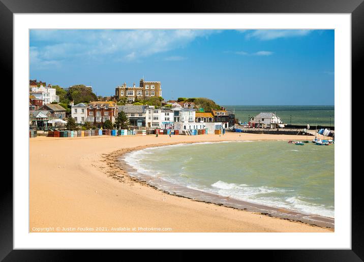 Viking Bay, Broadstairs, Kent Framed Mounted Print by Justin Foulkes