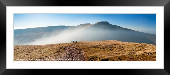 Pen Y Fan from Cribyn, Brecon Beacons Framed Mounted Print by Justin Foulkes