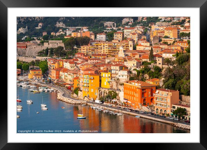 Villefranche Sur Mer, South of France Framed Mounted Print by Justin Foulkes