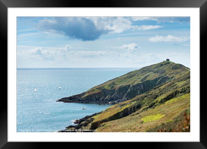 Rame Head, southeast Cornwall Framed Mounted Print by Justin Foulkes
