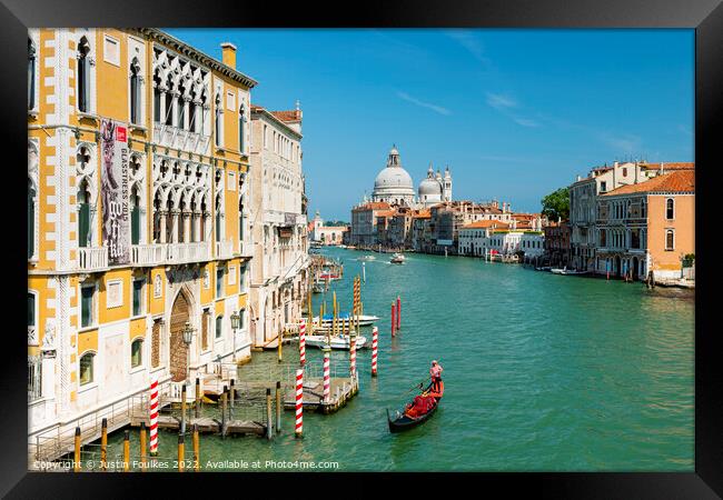 Grand Canal, Venice, Italy  Framed Print by Justin Foulkes