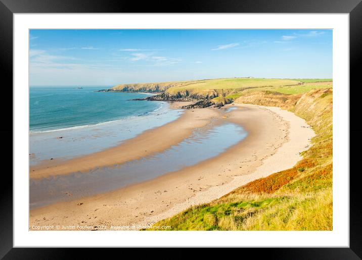 Whistling Sands, Llyn Peninsula  Framed Mounted Print by Justin Foulkes