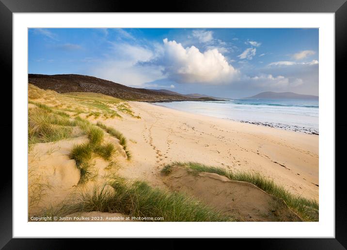 Nisabost, Isle of Harris, Outer Hebrides Framed Mounted Print by Justin Foulkes