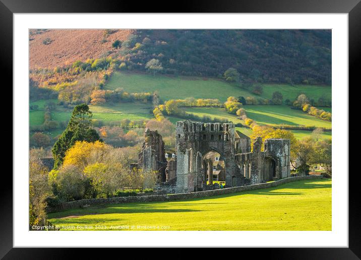 Llanthony Priory, Black Mountains, Monmouthshire,  Framed Mounted Print by Justin Foulkes