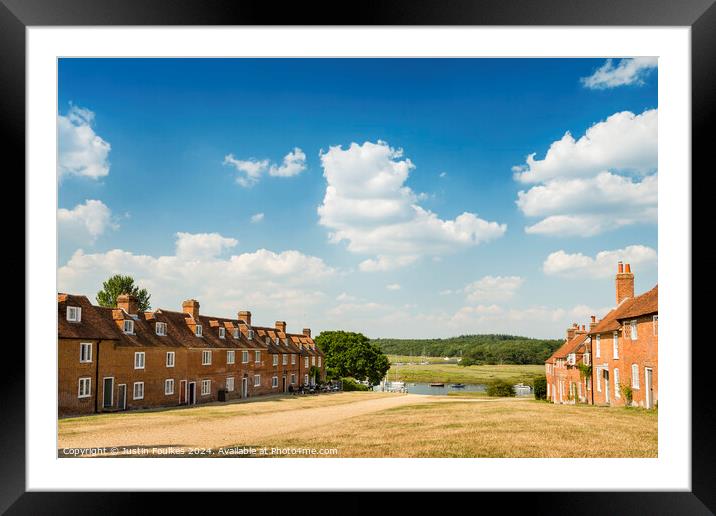 Buckler's Hard, New Forest National Park, Hampshire Framed Mounted Print by Justin Foulkes