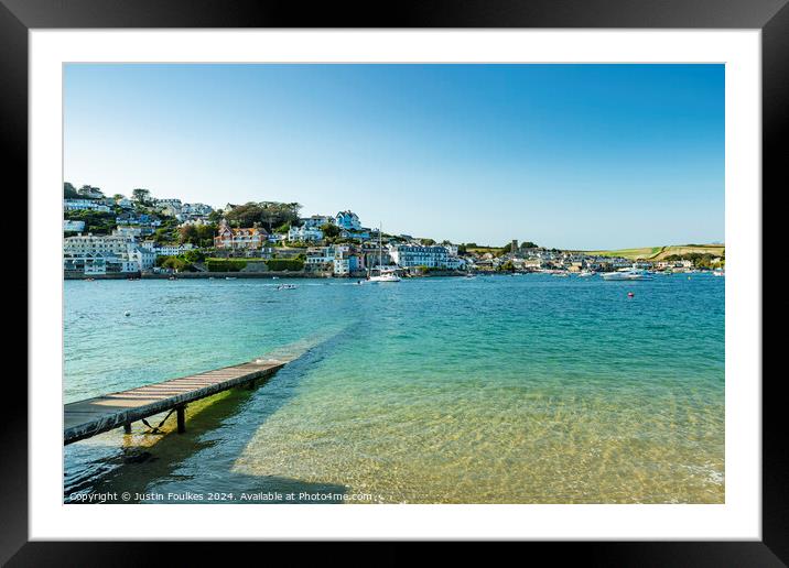 Salcombe from East Portlemouth, South Devon Framed Mounted Print by Justin Foulkes