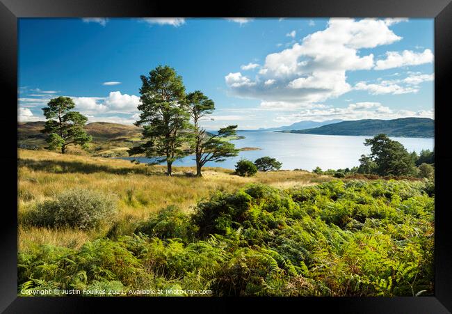 Kyles of Bute, Isle of Bute, Scotland Framed Print by Justin Foulkes