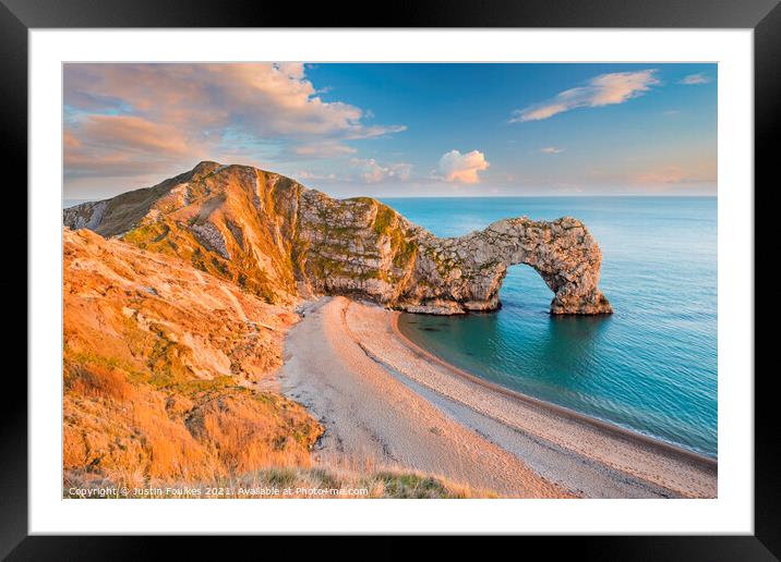 Durdle Door, Dorset Framed Mounted Print by Justin Foulkes