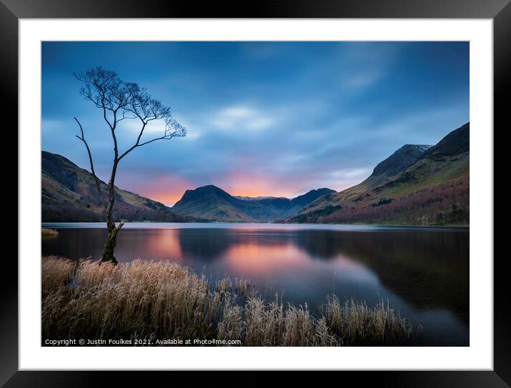 Buttermere, Lake District Framed Mounted Print by Justin Foulkes