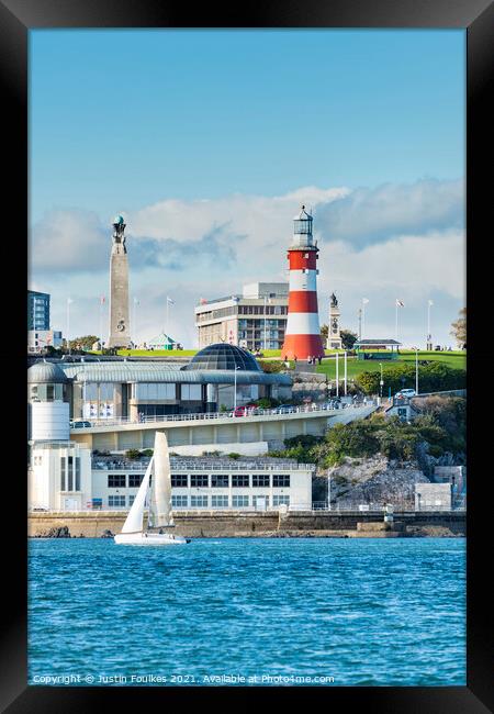 Plymouth Hoe, Plymouth, Devon Framed Print by Justin Foulkes