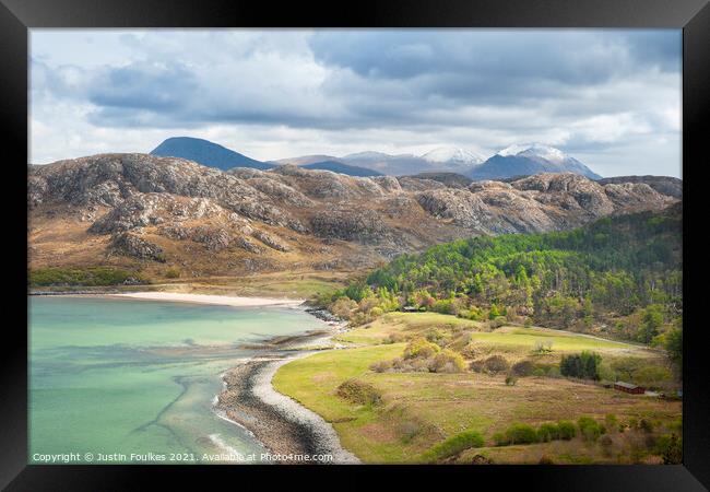 Gruinard Bay, Wester Ross, Scotland Framed Print by Justin Foulkes