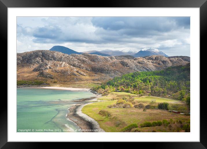 Gruinard Bay, Wester Ross, Scotland Framed Mounted Print by Justin Foulkes