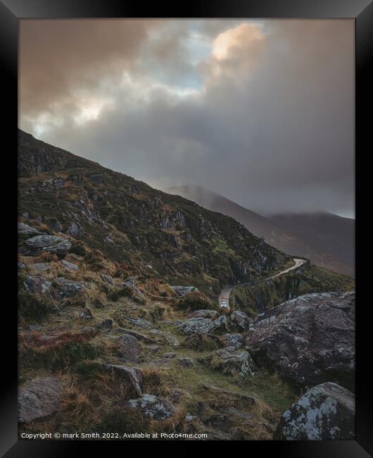 Conor Pass, County Kerry Framed Print by mark Smith