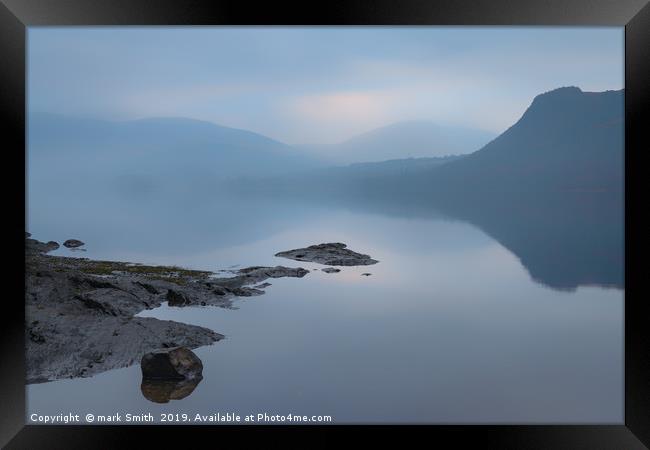 Early Morning Derwent Water  Framed Print by mark Smith