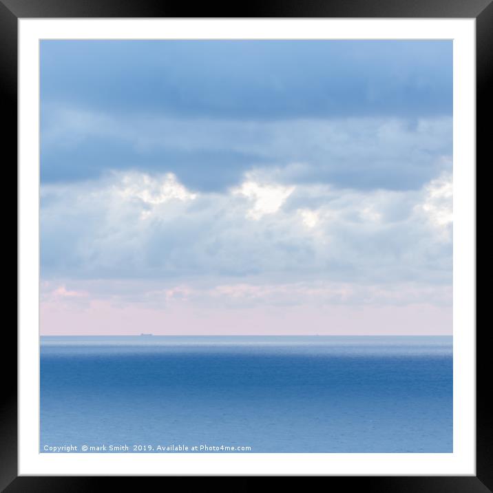 Sea View Framed Mounted Print by mark Smith