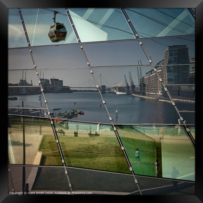 dockland reflections Framed Print by mark Smith