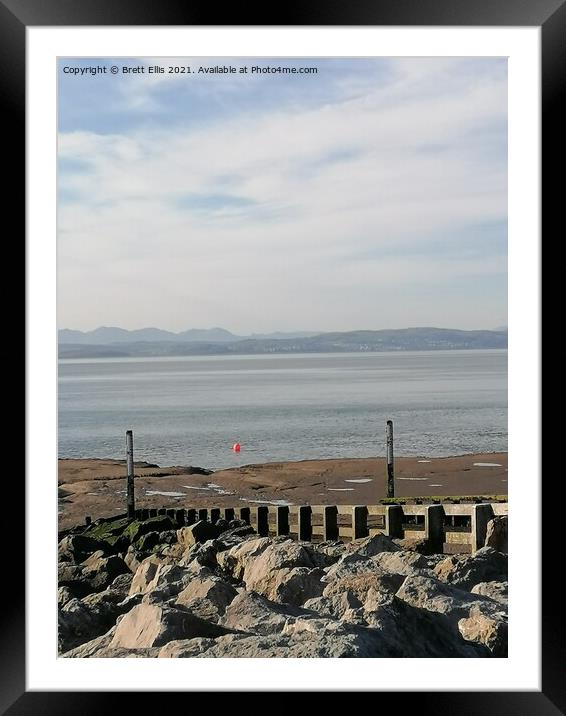 Morecambe Bay panorama Framed Mounted Print by Brett Ellis