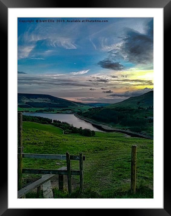 Stile with a view Framed Mounted Print by Brett Ellis