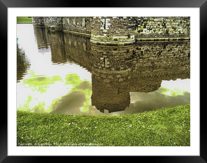 Reflections at Beaumaris Framed Mounted Print by Brett Ellis