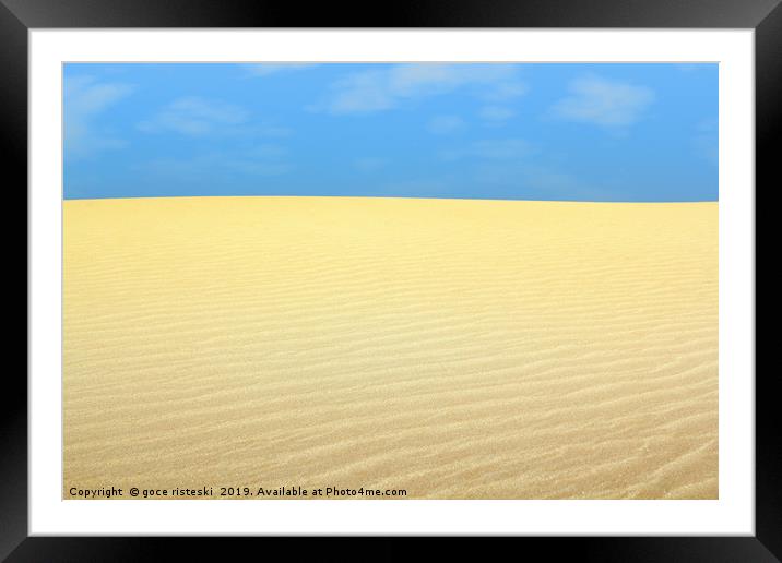 desert landscape Framed Mounted Print by goce risteski