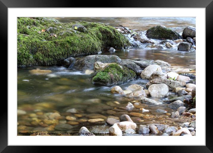 mountain creek spring nature scene Framed Mounted Print by goce risteski