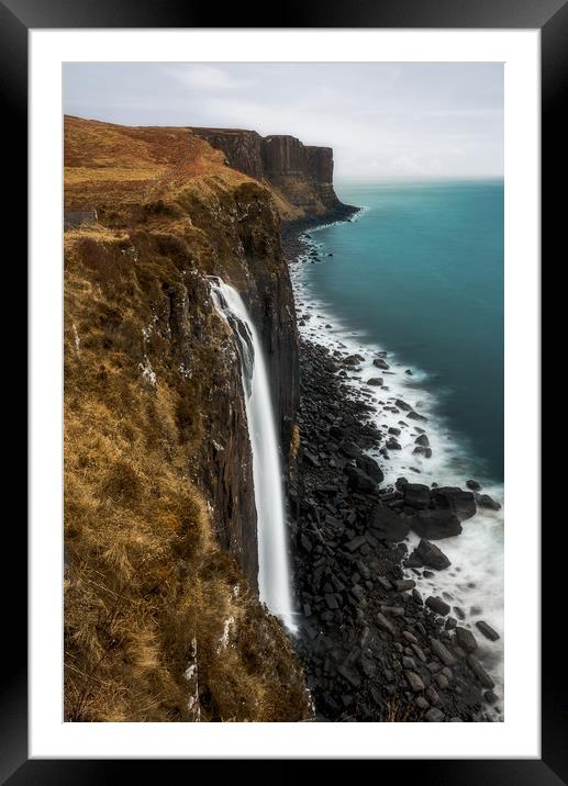 Mealt Falls at dusk Framed Mounted Print by Sylvan Buckley