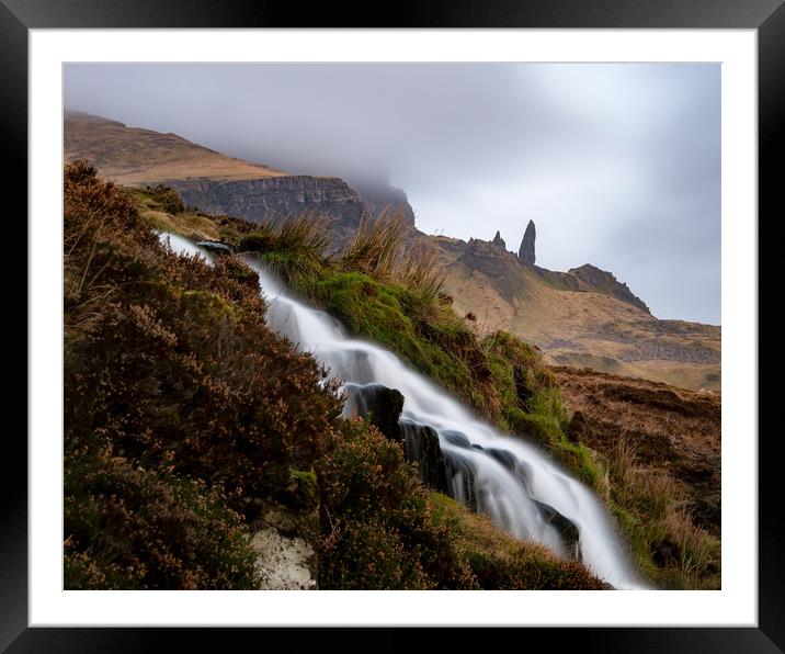 The Falls of Storr  Framed Mounted Print by Sylvan Buckley