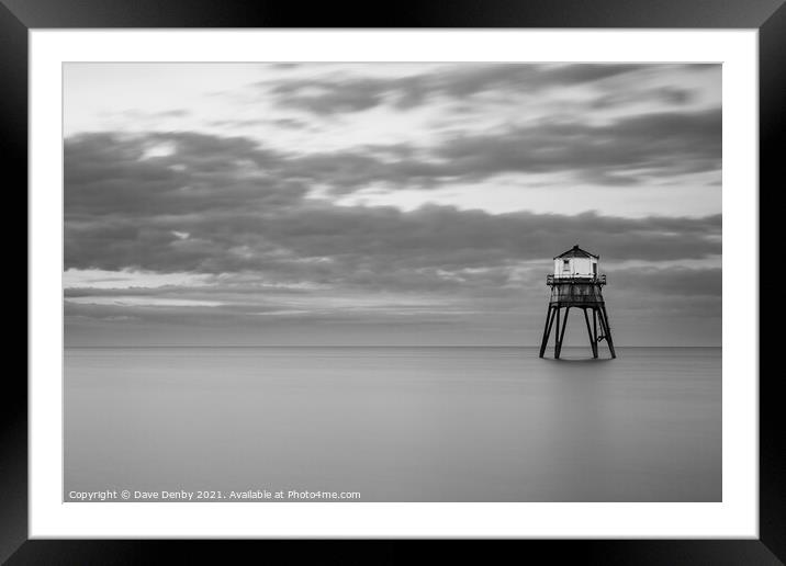 Dovercourt Lighthouse in Harwich, Essex Framed Mounted Print by Dave Denby