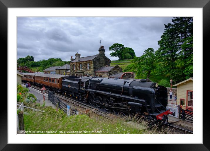 Goathland Station North Yorkshire Moors  Railway  Framed Mounted Print by David Tomlinson