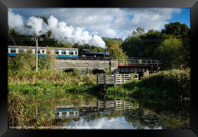 47298 heads for Bury - Autumn Steam Gala East Lancs Railway  Framed Print by David Tomlinson