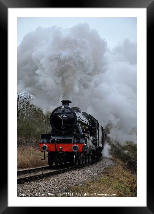 Bahamas - Steam on the Grade  Framed Mounted Print by David Tomlinson