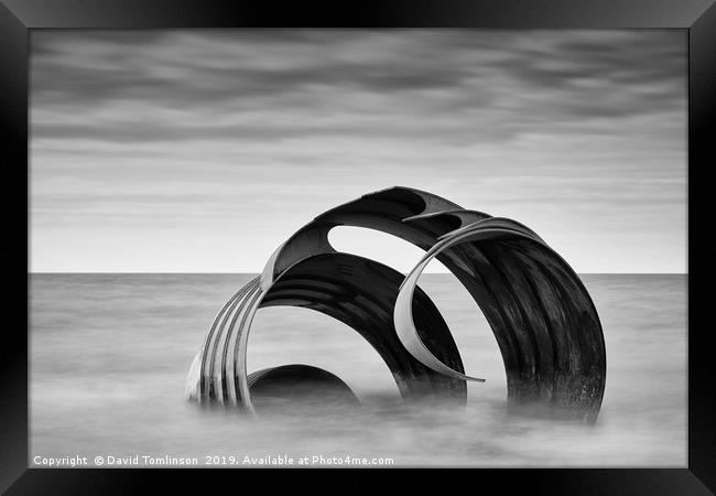 Mary's Shell  At  Cleveleys Beach  Framed Print by David Tomlinson