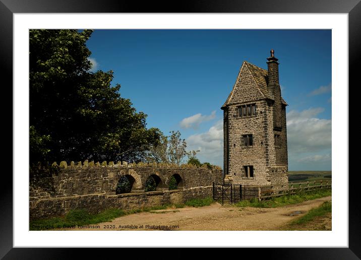 The Pigeon Tower - Rivington Lancashire  Framed Mounted Print by David Tomlinson