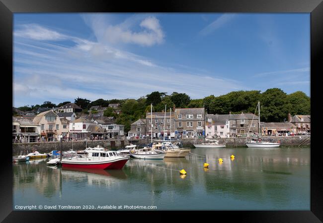 Summer at Padstow  Harbour- Cornwall Framed Print by David Tomlinson