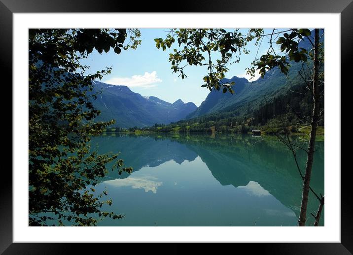 Summer lake Framed Mounted Print by Mark Fieldsend