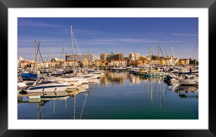 Marina de Vilamoura, Quarteira Framed Mounted Print by Stuart Atton