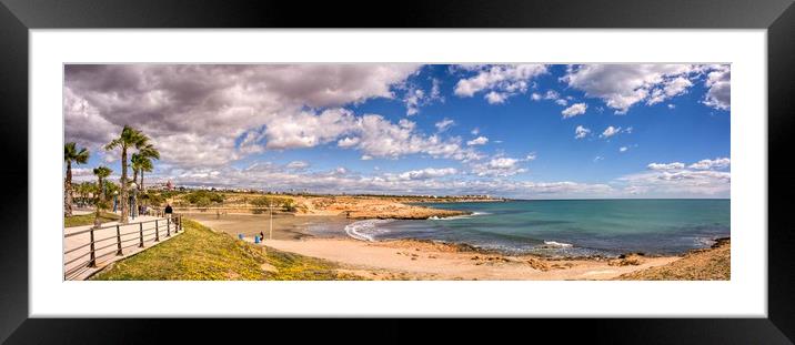 Panoramic view from Cala Mosca Framed Mounted Print by Stuart Atton