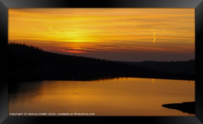 Majestic Sunset over the Goyt Valley Framed Print by tammy mellor