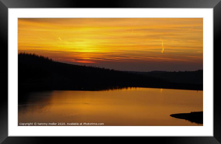 Majestic Sunset over the Goyt Valley Framed Mounted Print by tammy mellor